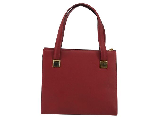 Céline Borsa CELINE in pelle rosso oro Auth bs35808 D'oro - vista 2