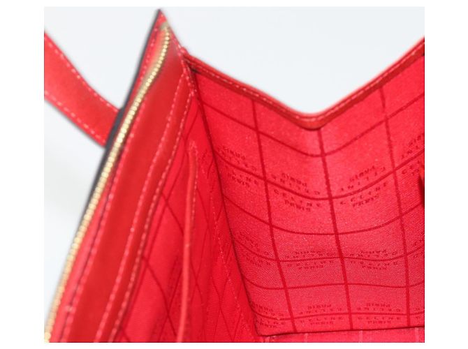 Céline Borsa CELINE in pelle rosso oro Auth bs35808 D'oro - vista 21