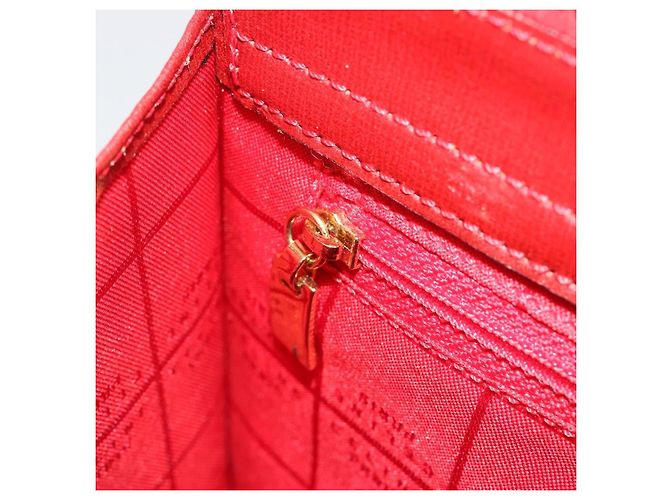 Céline Borsa CELINE in pelle rosso oro Auth bs35808 D'oro - vista 22