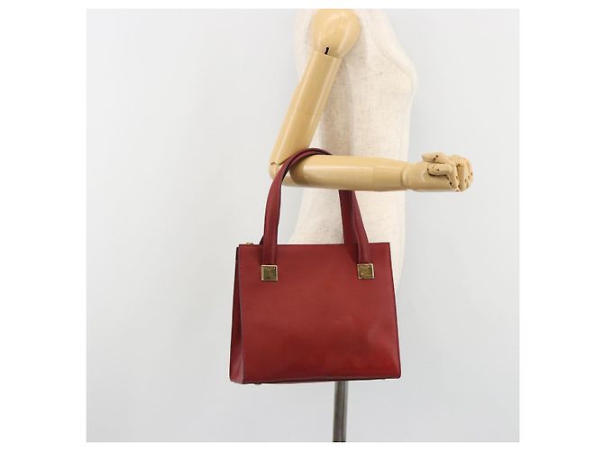 Céline Borsa CELINE in pelle rosso oro Auth bs35808 D'oro - vista 25