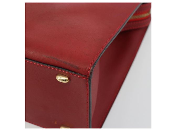 Céline Borsa CELINE in pelle rosso oro Auth bs35808 D'oro - vista 9