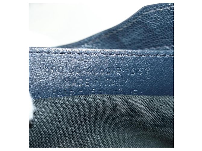 BALENCIAGA Classic Metallic Edge Mini City Tasche Leder 2way Navy Auth 189129M Golden Marineblau - Ansicht 10
