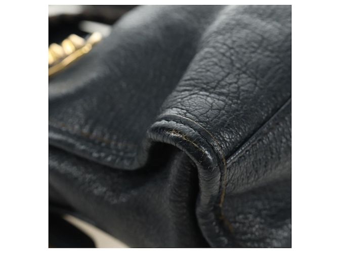 BALENCIAGA Classic Metallic Edge Mini City Tasche Leder 2way Navy Auth 189129M Golden Marineblau - Ansicht 18