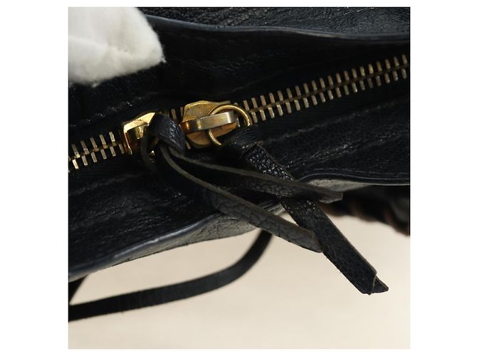 BALENCIAGA Classic Metallic Edge Mini City Tasche Leder 2way Navy Auth 189129M Golden Marineblau - Ansicht 20