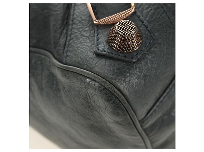 BALENCIAGA Giant Vero Hand Bag Leather 2way Gray 263244 Auth am12009SAM Marrone - vista 16