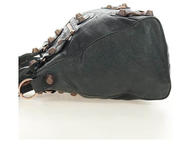 BALENCIAGA Giant Vero Hand Bag Leather 2way Gray 263244 Auth am12009SAM Marrone - vista 3