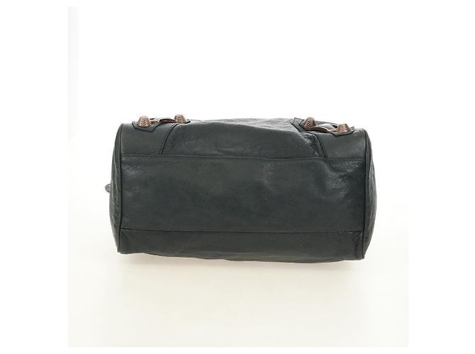 BALENCIAGA Giant Vero Hand Bag Leather 2way Gray 263244 Auth am12009SAM Marrone - vista 5