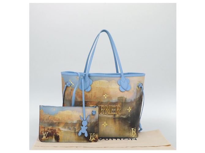 LOUIS VUITTON Masters Collection TURNER Neverfull MM Bag M43318 Autêntico 189911SM Azul - vista 12