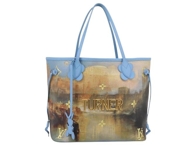 LOUIS VUITTON Masters Collection TURNER Neverfull MM Bag M43318 Autêntico 189911SM Azul - vista 13