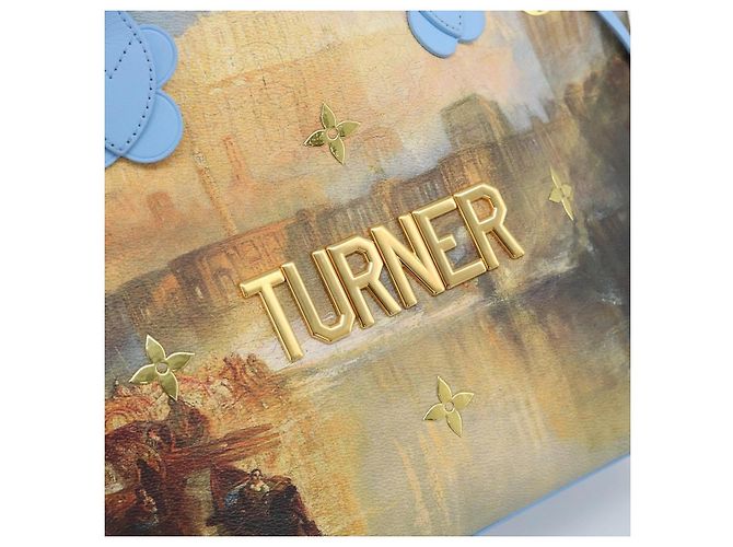 LOUIS VUITTON Masters Collection TURNER Neverfull MM Bag M43318 Autêntico 189911SM Azul - vista 18