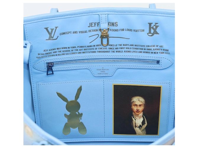 LOUIS VUITTON Masters Collection TURNER Neverfull MM Bag M43318 Autêntico 189911SM Azul - vista 21