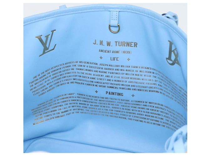 LOUIS VUITTON Masters Collection TURNER Neverfull MM Bag M43318 Autêntico 189911SM Azul - vista 22