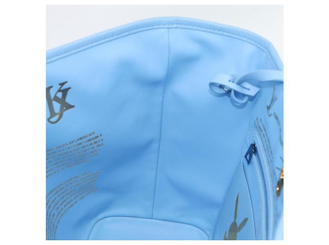 LOUIS VUITTON Masters Collection TURNER Neverfull MM Bag M43318 Autêntico 189911SM Azul - vista 23