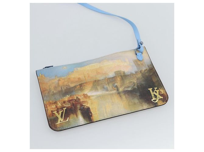 LOUIS VUITTON Masters Collection TURNER Neverfull MM Bag M43318 Autêntico 189911SM Azul - vista 29