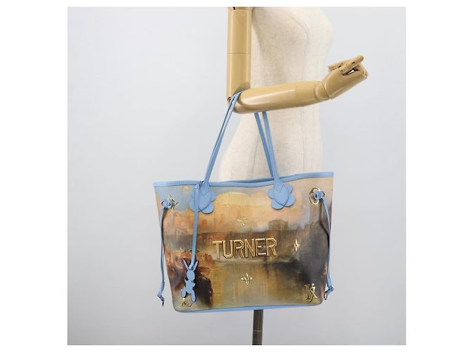 LOUIS VUITTON Masters Collection TURNER Neverfull MM Bag M43318 Autêntico 189911SM Azul - vista 34