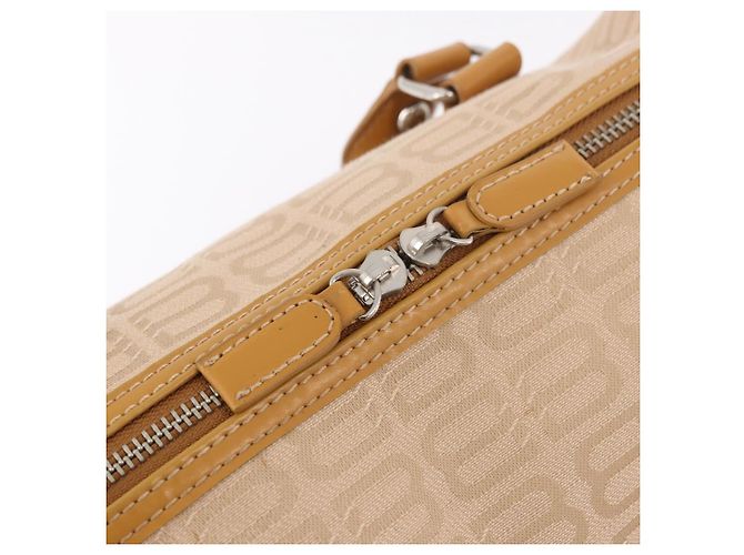 Borsa Boston BALENCIAGA in tela Beige Silver Auth 190552 Argento - vista 10