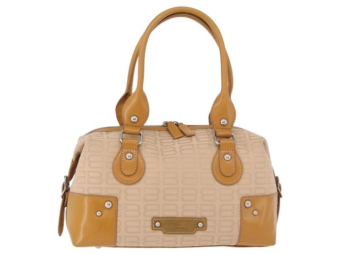Borsa Boston BALENCIAGA in tela Beige Silver Auth 190552 Argento - vista 13