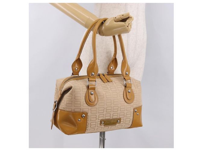 Borsa Boston BALENCIAGA in tela Beige Silver Auth 190552 Argento - vista 22