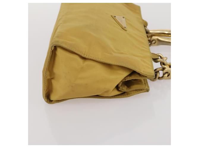 Borsa PRADA Nylon 2 Set Nero Giallo Auth 186260 - vista 12