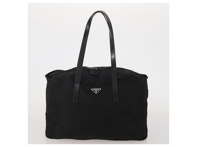 Borsa PRADA Nylon 2 Set Nero Giallo Auth 186260 - vista 2