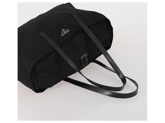 Borsa PRADA Nylon 2 Set Nero Giallo Auth 186260 - vista 5