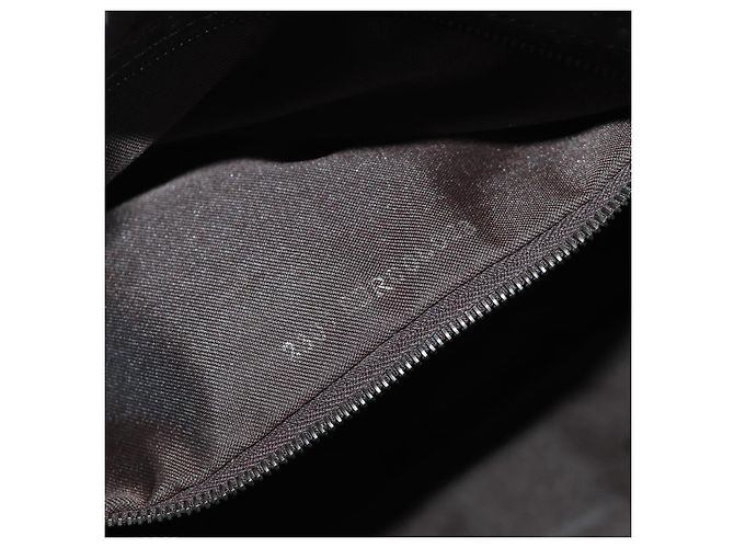 FENDI Zucca Canvas Mamma Baguette Shoulder Bag Black Brown Auth 189272V Marrone Nero - vista 11