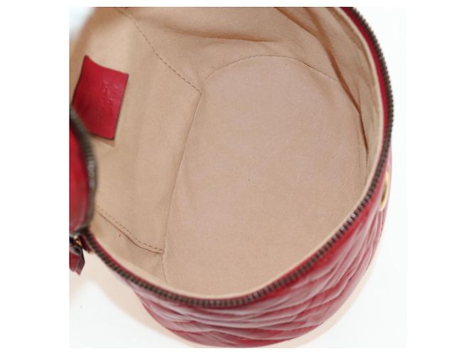 Borsa a Spalla GUCCI in Pelle Rossa Oro 598594 Auth bs35771V Rosso D'oro - vista 11