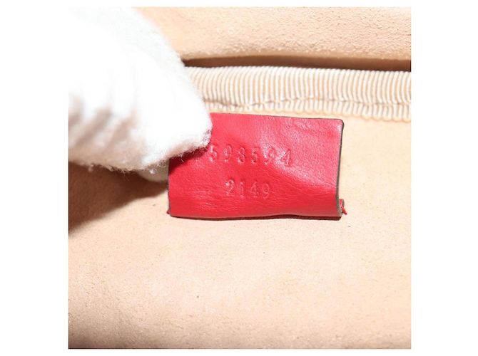 Borsa a Spalla GUCCI in Pelle Rossa Oro 598594 Auth bs35771V Rosso D'oro - vista 12