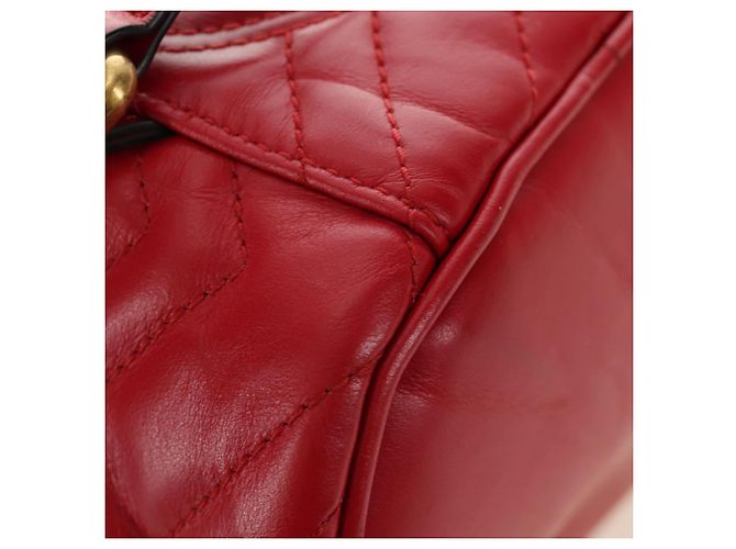 Borsa a Spalla GUCCI in Pelle Rossa Oro 598594 Auth bs35771V Rosso D'oro - vista 22