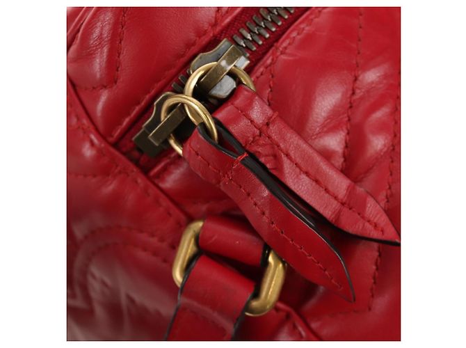 Borsa a Spalla GUCCI in Pelle Rossa Oro 598594 Auth bs35771V Rosso D'oro - vista 25