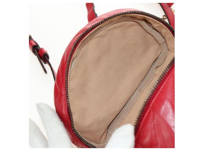 Borsa a Spalla GUCCI in Pelle Rossa Oro 598594 Auth bs35771V Rosso D'oro - vista 27