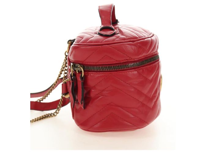 Borsa a Spalla GUCCI in Pelle Rossa Oro 598594 Auth bs35771V Rosso D'oro - vista 3