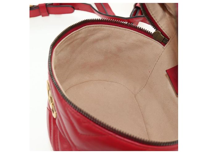 Borsa a Spalla GUCCI in Pelle Rossa Oro 598594 Auth bs35771V Rosso D'oro - vista 31
