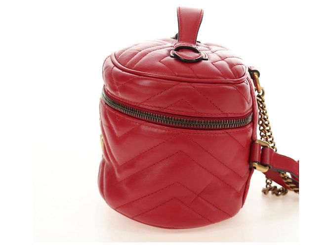 Borsa a Spalla GUCCI in Pelle Rossa Oro 598594 Auth bs35771V Rosso D'oro - vista 4