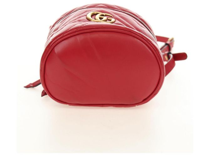 Borsa a Spalla GUCCI in Pelle Rossa Oro 598594 Auth bs35771V Rosso D'oro - vista 5
