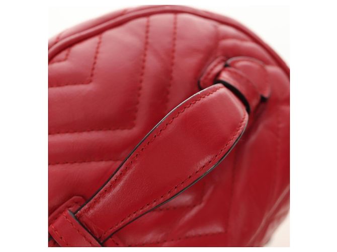 Borsa a Spalla GUCCI in Pelle Rossa Oro 598594 Auth bs35771V Rosso D'oro - vista 7