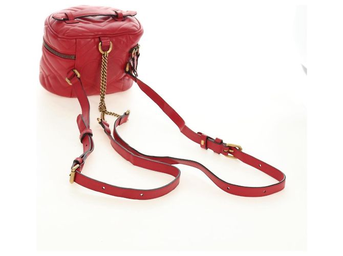 Borsa a Spalla GUCCI in Pelle Rossa Oro 598594 Auth bs35771V Rosso D'oro - vista 8