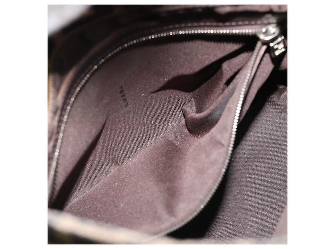 FENDI Zucca Canvas Mamma Baguette Shoulder Bag Marrone Nero Autentica 190254A - vista 21
