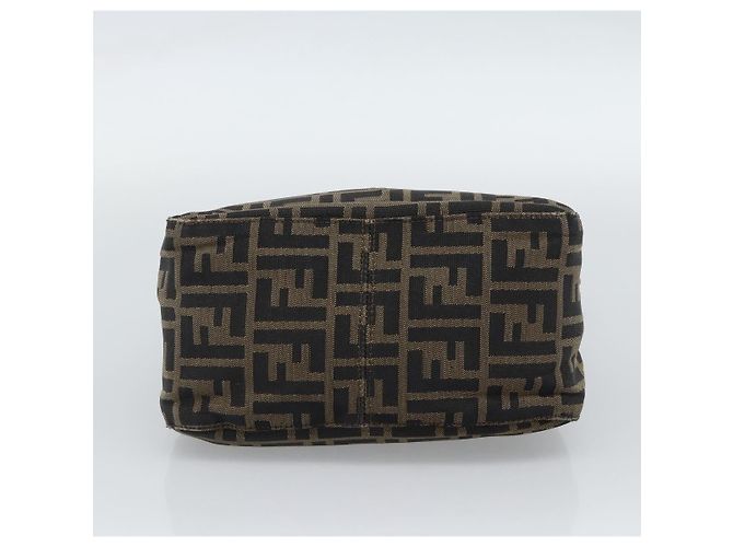 FENDI Zucca Canvas Mamma Baguette Shoulder Bag Marrone Nero Autentica 190254A - vista 5