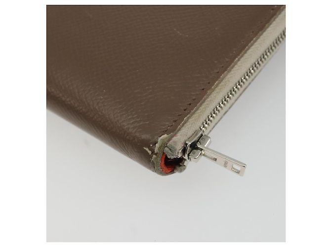 Hermès HERMES Azap Classic Long Wallet Pelle Marrone Auth bs35755 - vista 15
