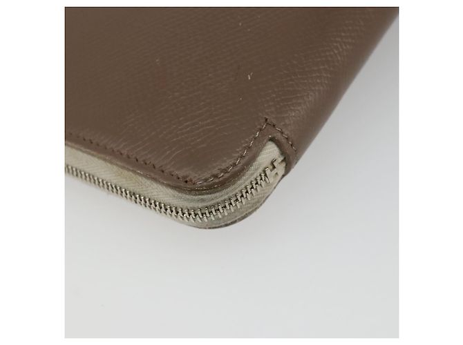 Hermès HERMES Azap Classic Long Wallet Pelle Marrone Auth bs35755 - vista 16