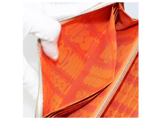 Hermès HERMES Azap Classic Long Wallet Pelle Marrone Auth bs35755 - vista 18