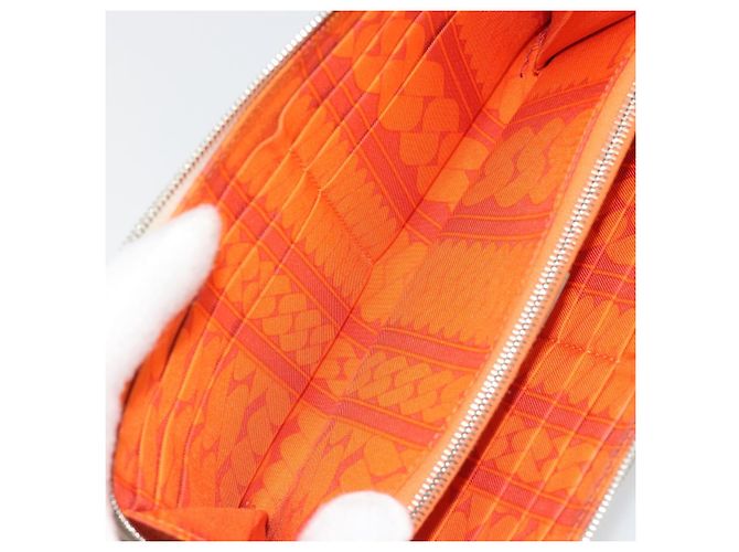 Hermès HERMES Azap Classic Long Wallet Pelle Marrone Auth bs35755 - vista 19