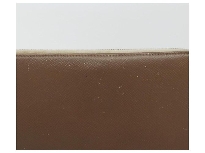 Hermès HERMES Azap Classic Long Wallet Pelle Marrone Auth bs35755 - vista 3