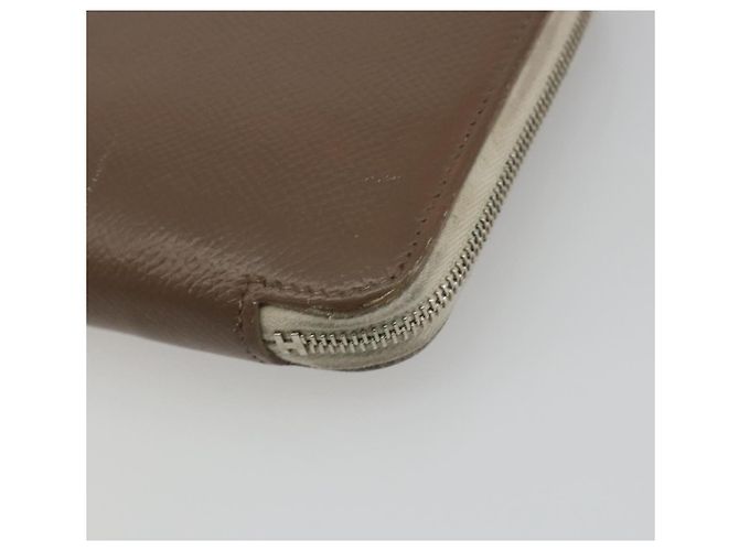 Hermès HERMES Azap Classic Long Wallet Pelle Marrone Auth bs35755 - vista 8