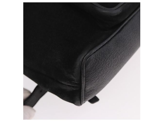 Mochila GUCCI Bamboo de ante negro y oro 003 1705 0030 Auth bs35670A Dorado - vista 16