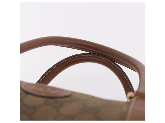 Borsa Boston GUCCI GG Canvas Beige Oro Autentica ka5051 D'oro - vista 14