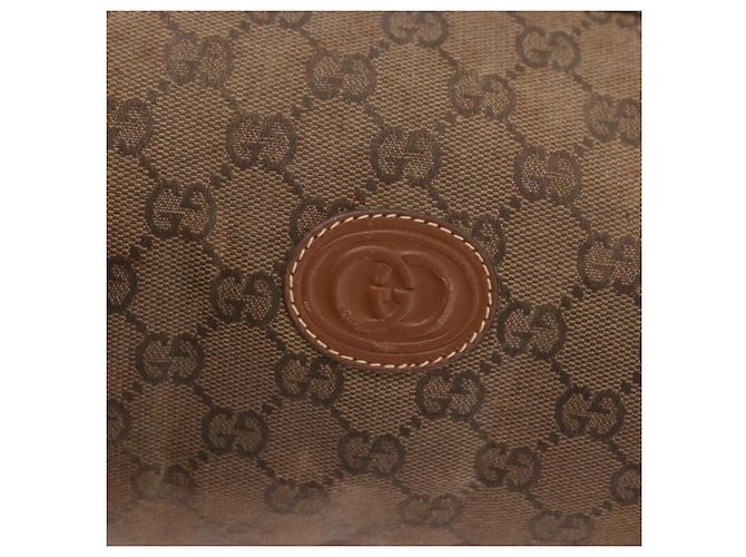 Borsa Boston GUCCI GG Canvas Beige Oro Autentica ka5051 D'oro - vista 19
