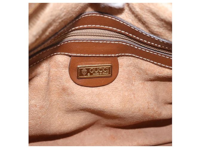 Borsa Boston GUCCI GG Canvas Beige Oro Autentica ka5051 D'oro - vista 20