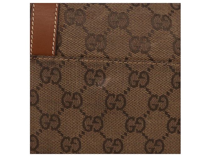 Borsa Boston GUCCI GG Canvas Beige Oro Autentica ka5051 D'oro - vista 6
